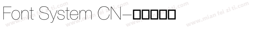 Font System CN字体转换